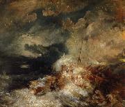 Joseph Mallord William Turner eldsvada till havs oil painting reproduction